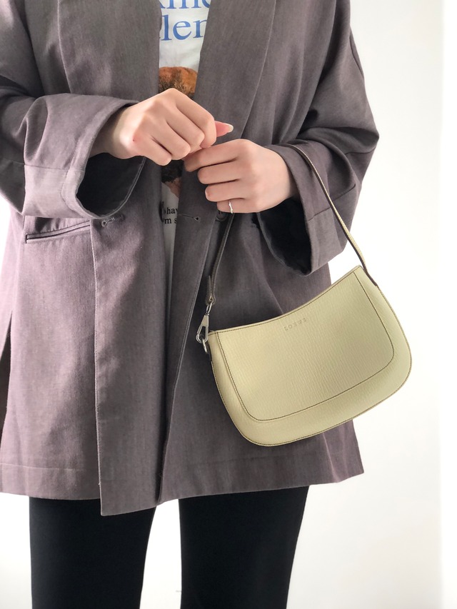 LOEWE ロエベ ミニバッグ ホーボー ショルダーバッグ ベージュ ロゴ レザー vintage ヴィンテージ オールド 2uy6ij