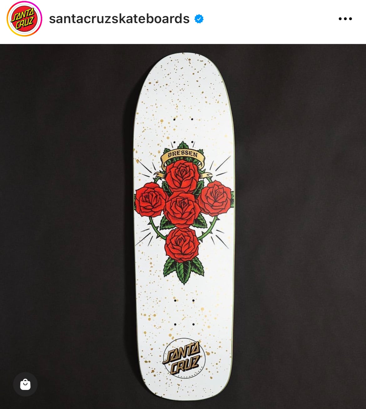 SANTACRUZ Dressen Rose Cross Shaped DECK サンタクルーズ ドレッセン