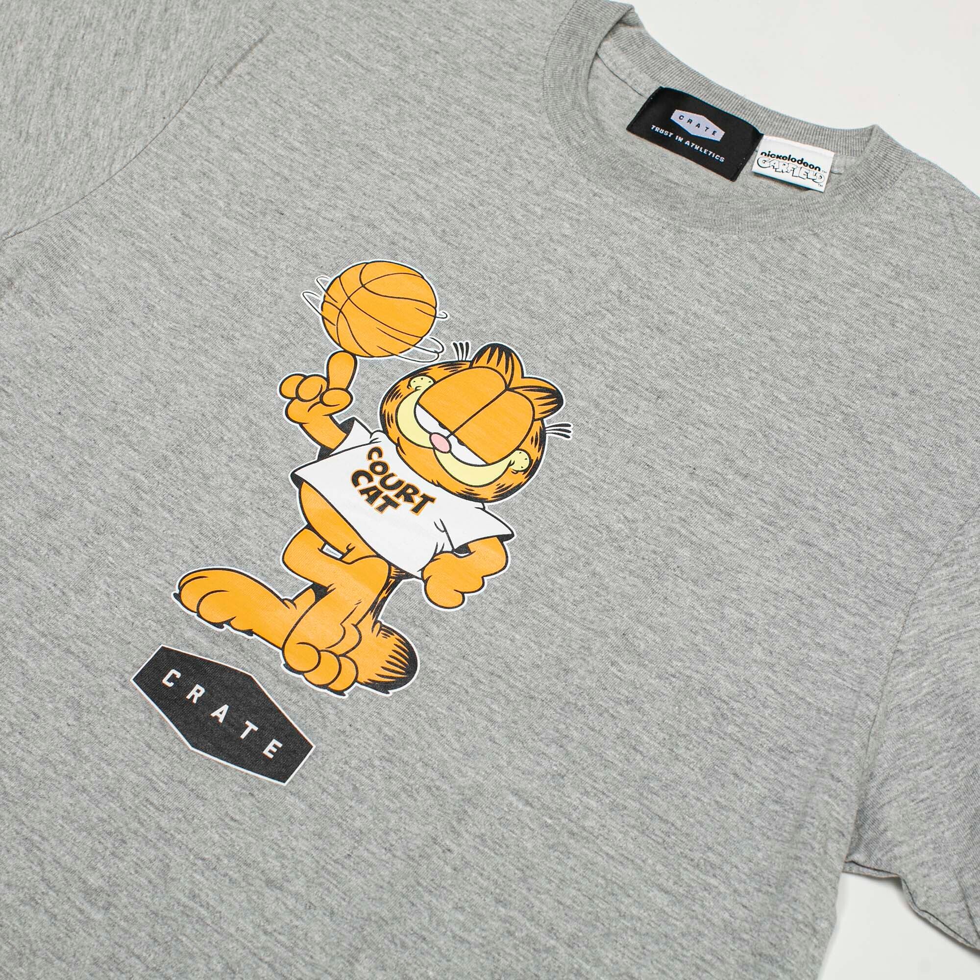 GARFIELD×CRATE COLLABORATION T-SHIRTS #1 GRAY | CRATE ATHLETICS