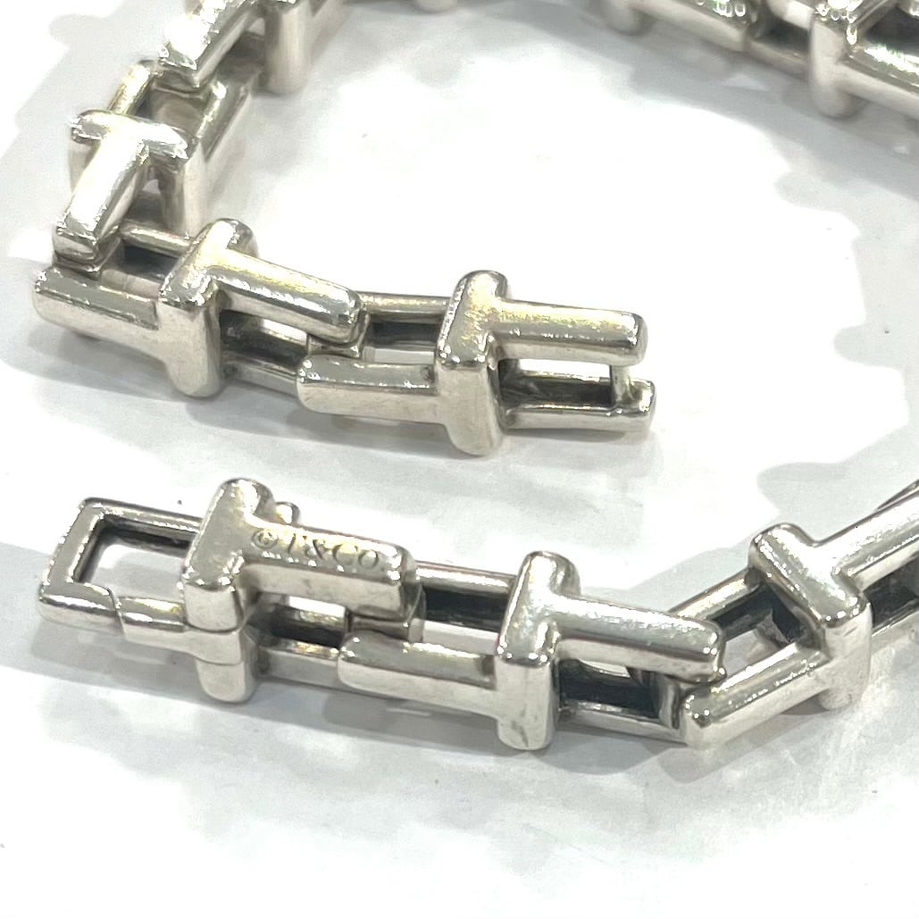 激レア【TIFFANY&CO. 】2573 ボリューム 重厚感Tモチーフ リンク