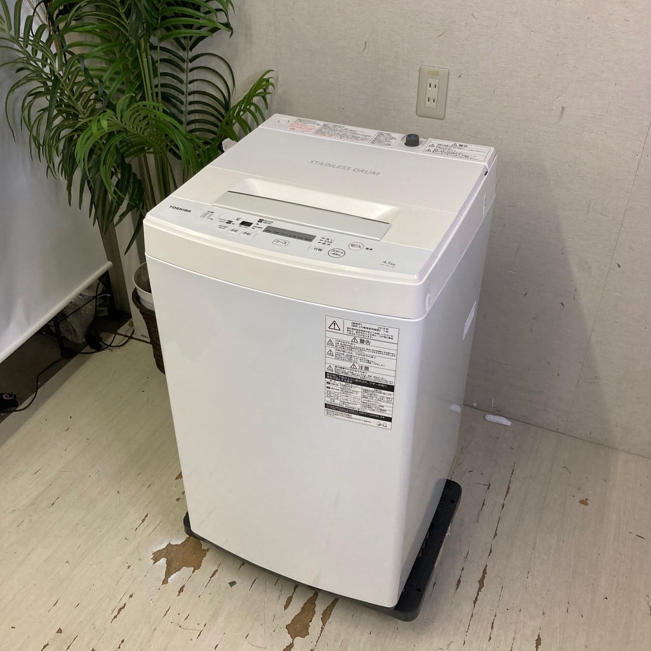 清掃待ち・25329 一人暮らし穴なし槽縦形洗濯機 SHARP ES-GE6FJ-W 2022