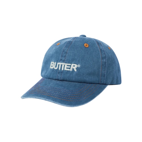 BUTTER GOODS【Rounded Logo 6 Panel Cap - Slate】