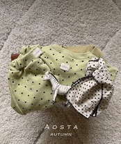 韓国子供服 / 26Autumn / Aosta / チョコチップマフラー / 秋服 *FREE*