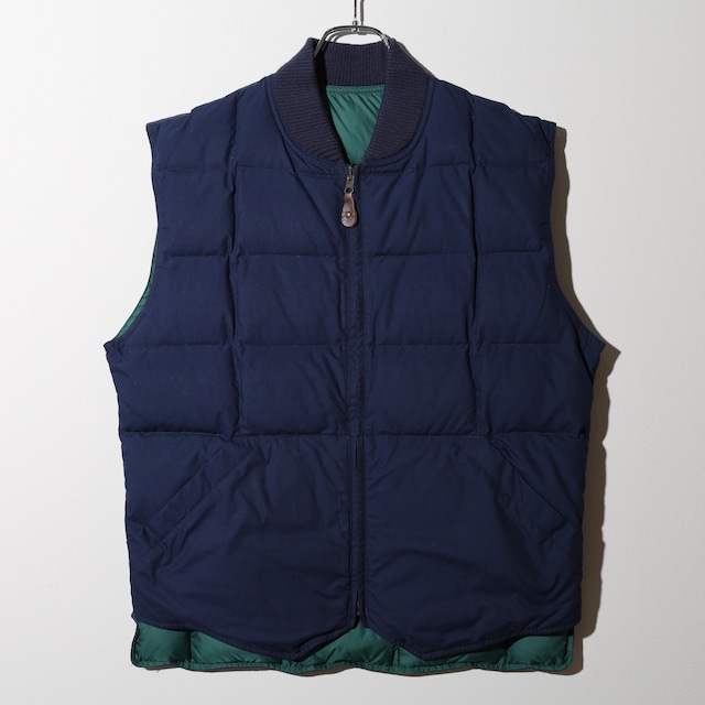 極美品 M リバーシブル Eddie Bauer Downlight Canadian Vest グースダウンベスト エディーバウアー
