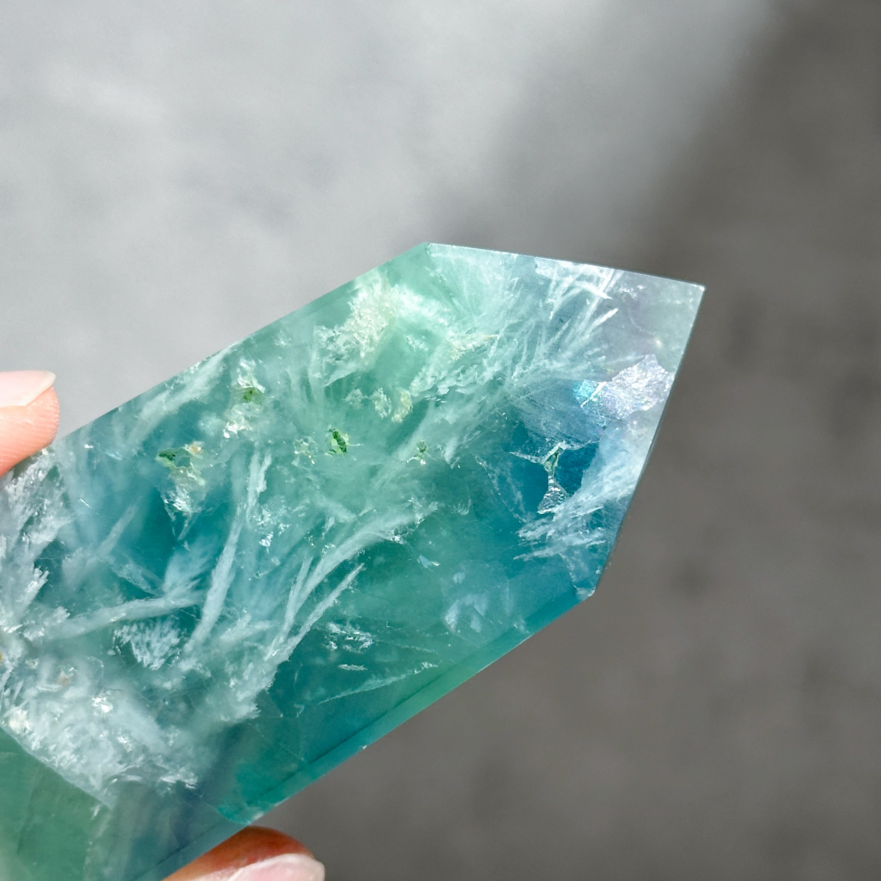 エンジェルフェザーフローライトタワー型22◇ Angel Feather Fluorite
