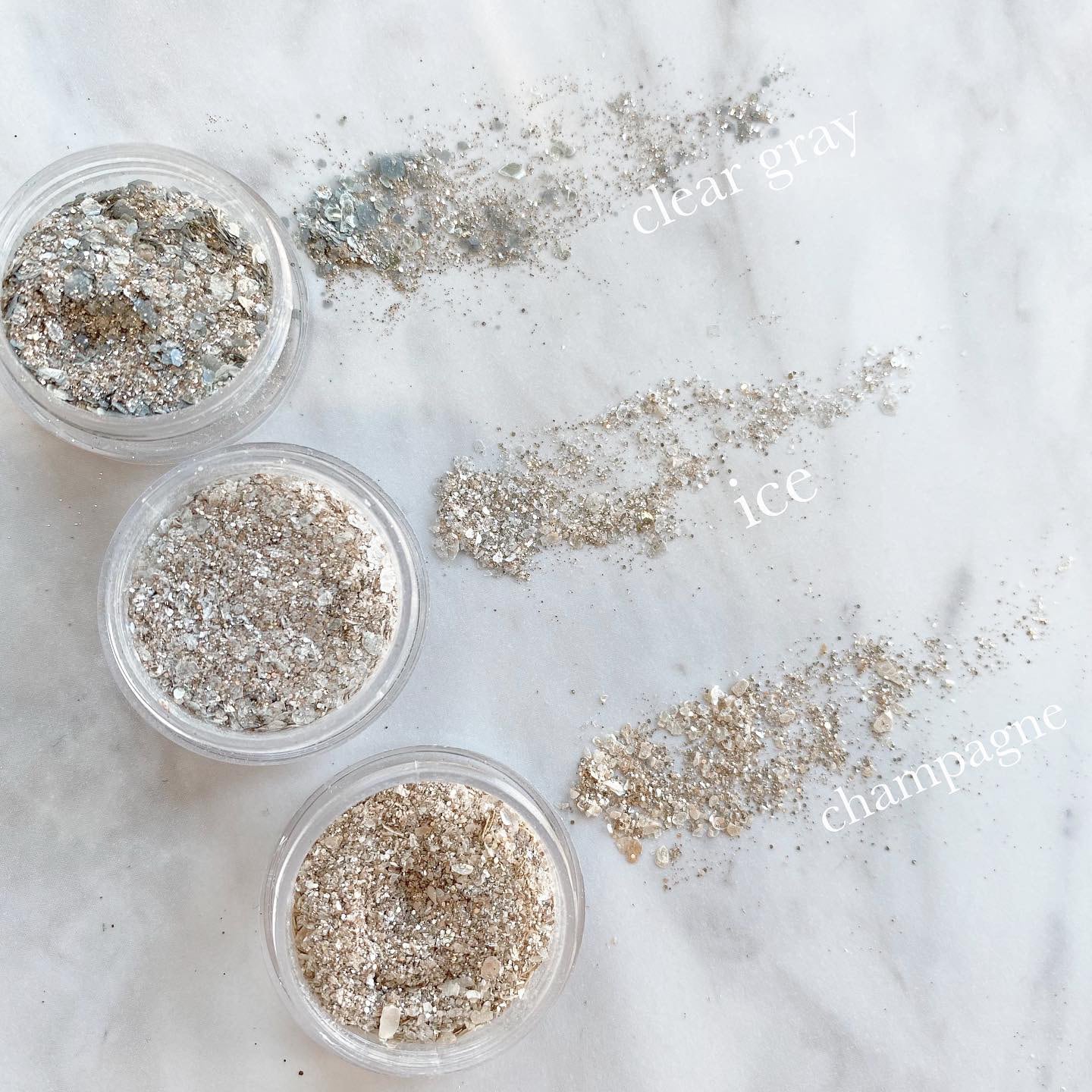 G166-G168 Blanche glitter | atelier NOVEL