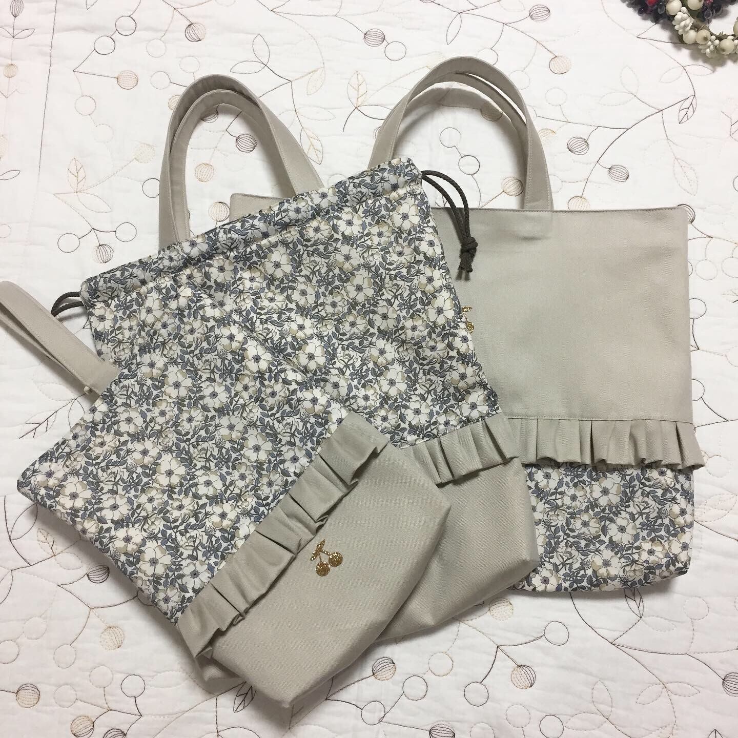 Moz ハンドメイド　入園　入学　レッスンバッグ