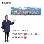 【受注生産】横幕 防炎 茨城うまいもん市 空 180×45cm 45177