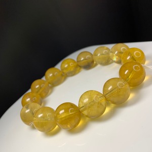 b190大玉ゴールデンフローライトブレスレット
