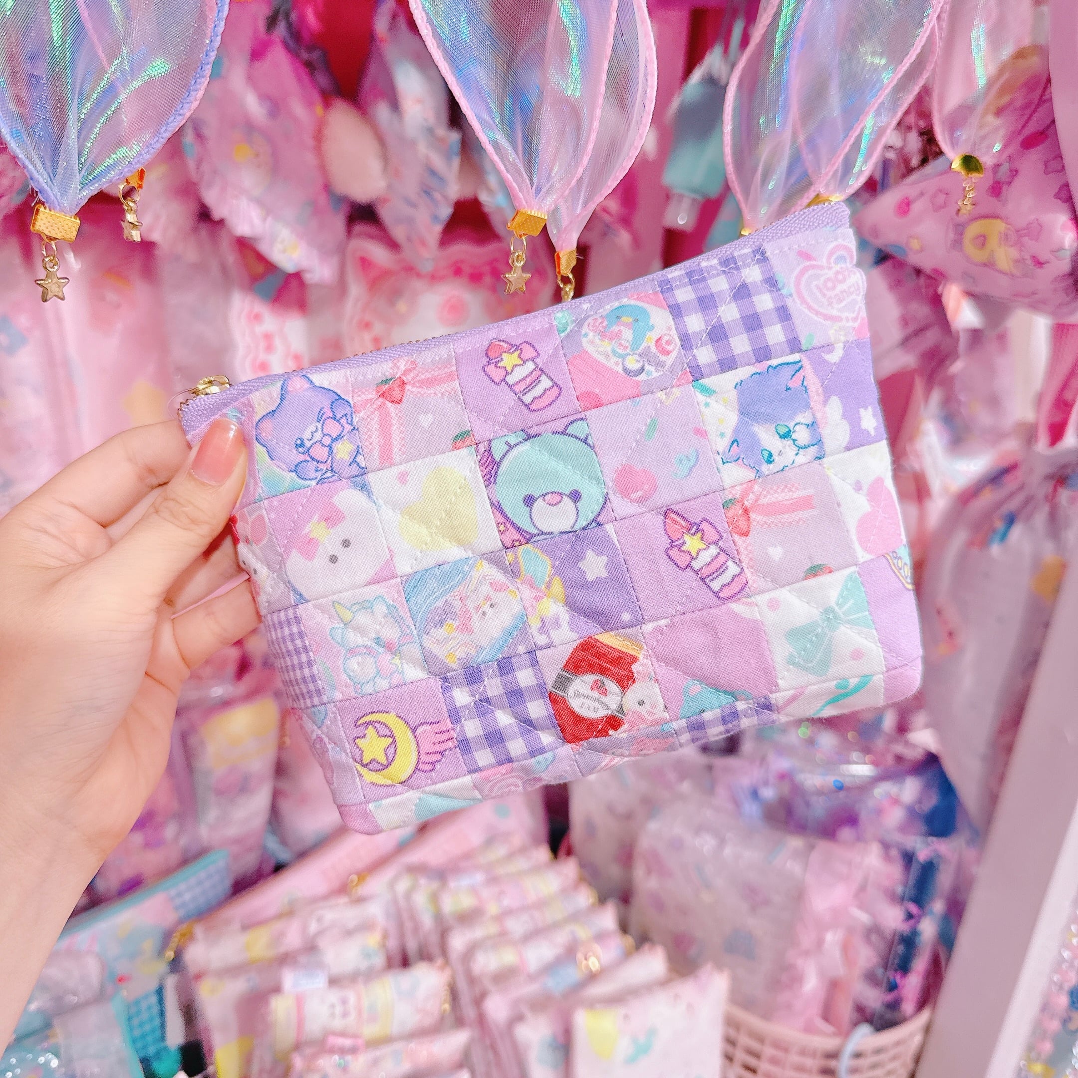 【M7】66-27マチ付きパッチワークポーチ