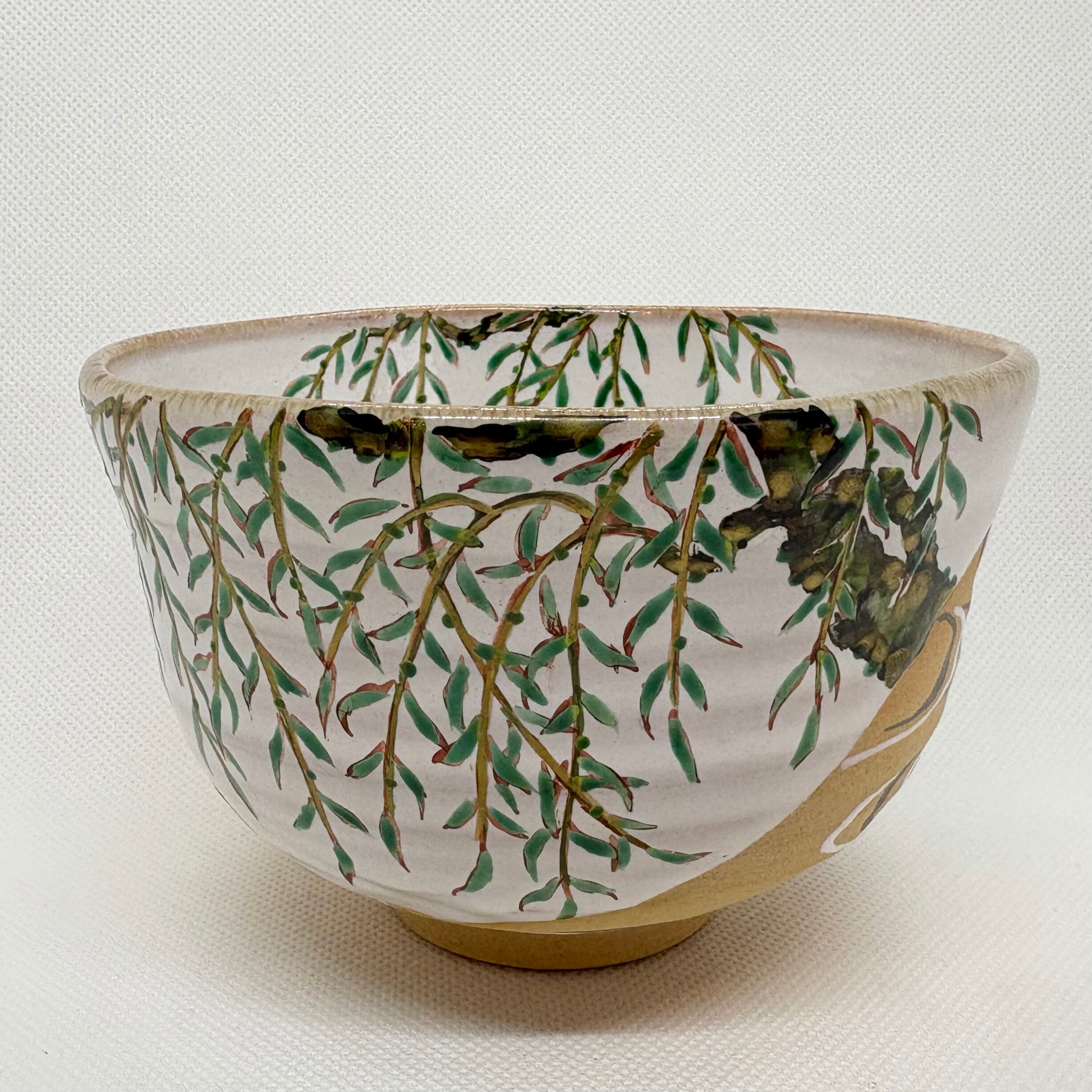 茶道具 流釉 花瓶 壺 飾り壺 在銘 / 花器 茶道具