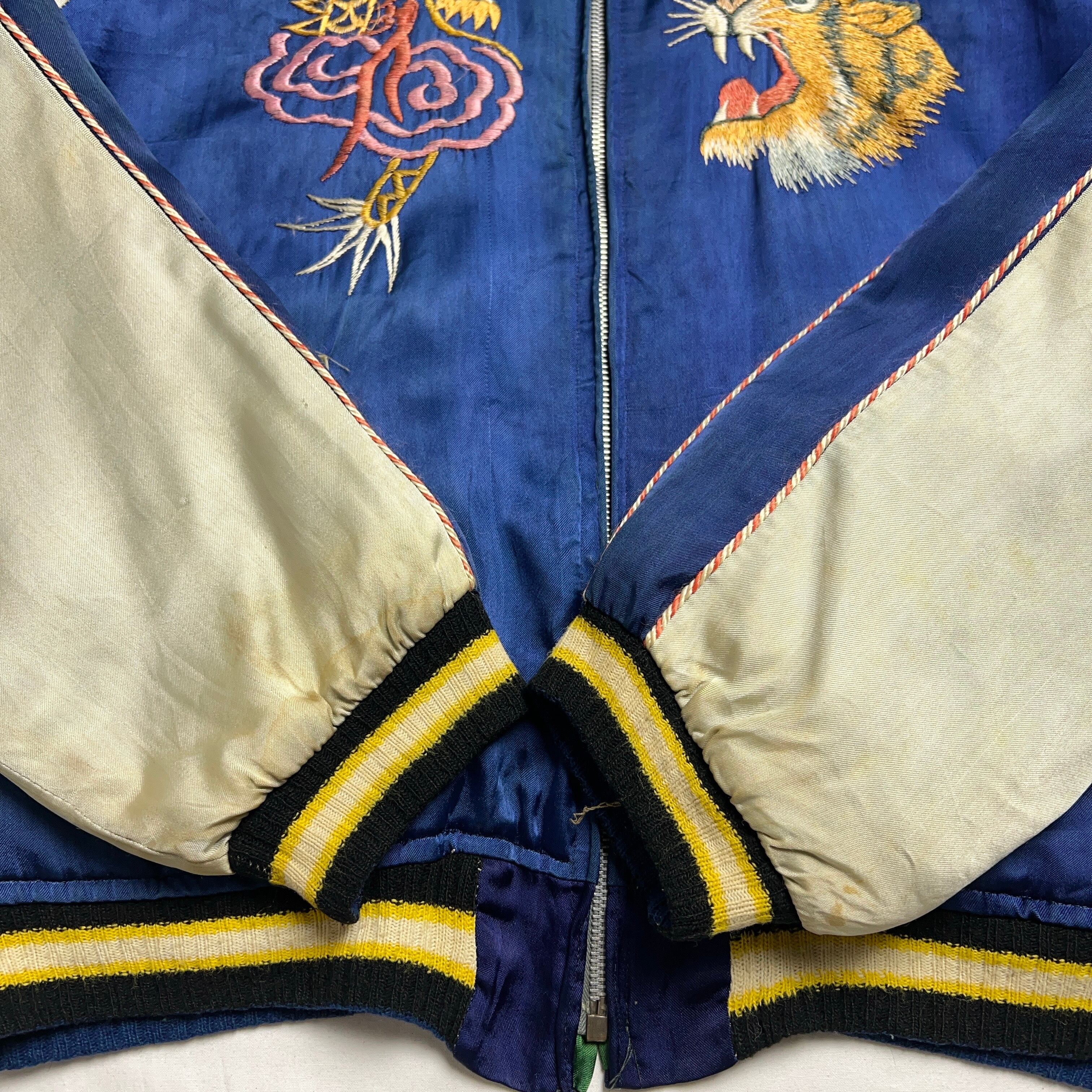 1950's SUKAJAN Souvenir Jacket 50年代 スカジャン 虎 鷲 鷹 龍