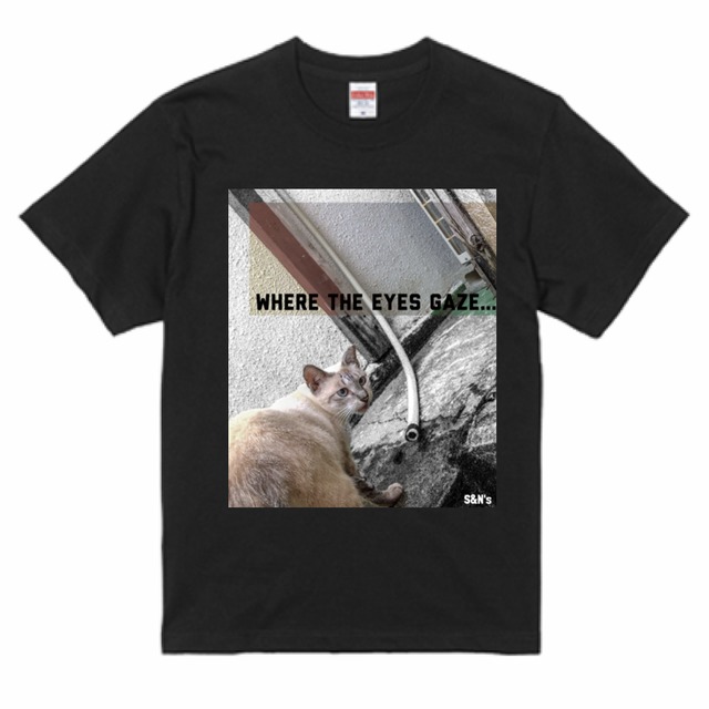 Cat is liquid フォトプリントTシャツ「猫は液体」 | S&N's