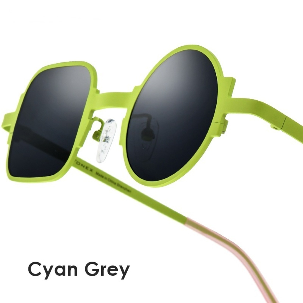 Titanium Asymmetrical Sunglasses -round & square- / チタン アシンメトリー サングラス -ラウンド&スクエア-