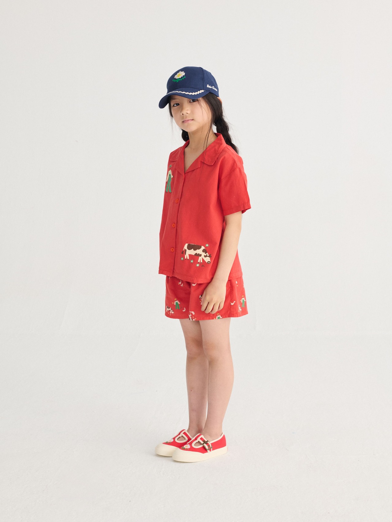 BOBO CHOSES/Pixel Daisy twill cap
