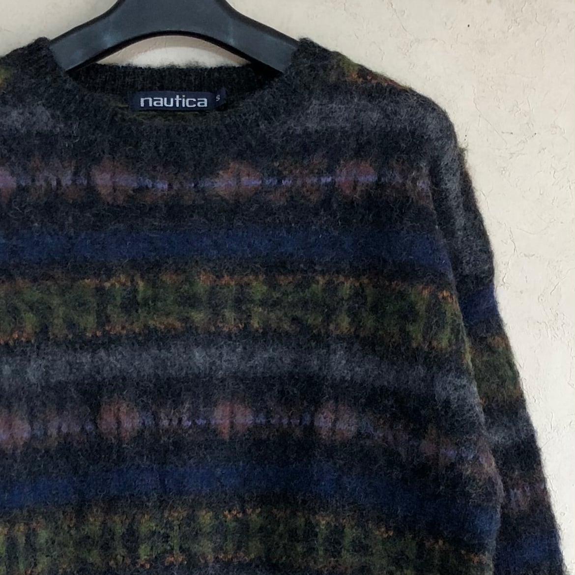 Sサイズ】90's nautica ノーティカ 古着セーター ダーク系 Sサイズ】90's nautica ノーティカ 古着セーター ダーク系
