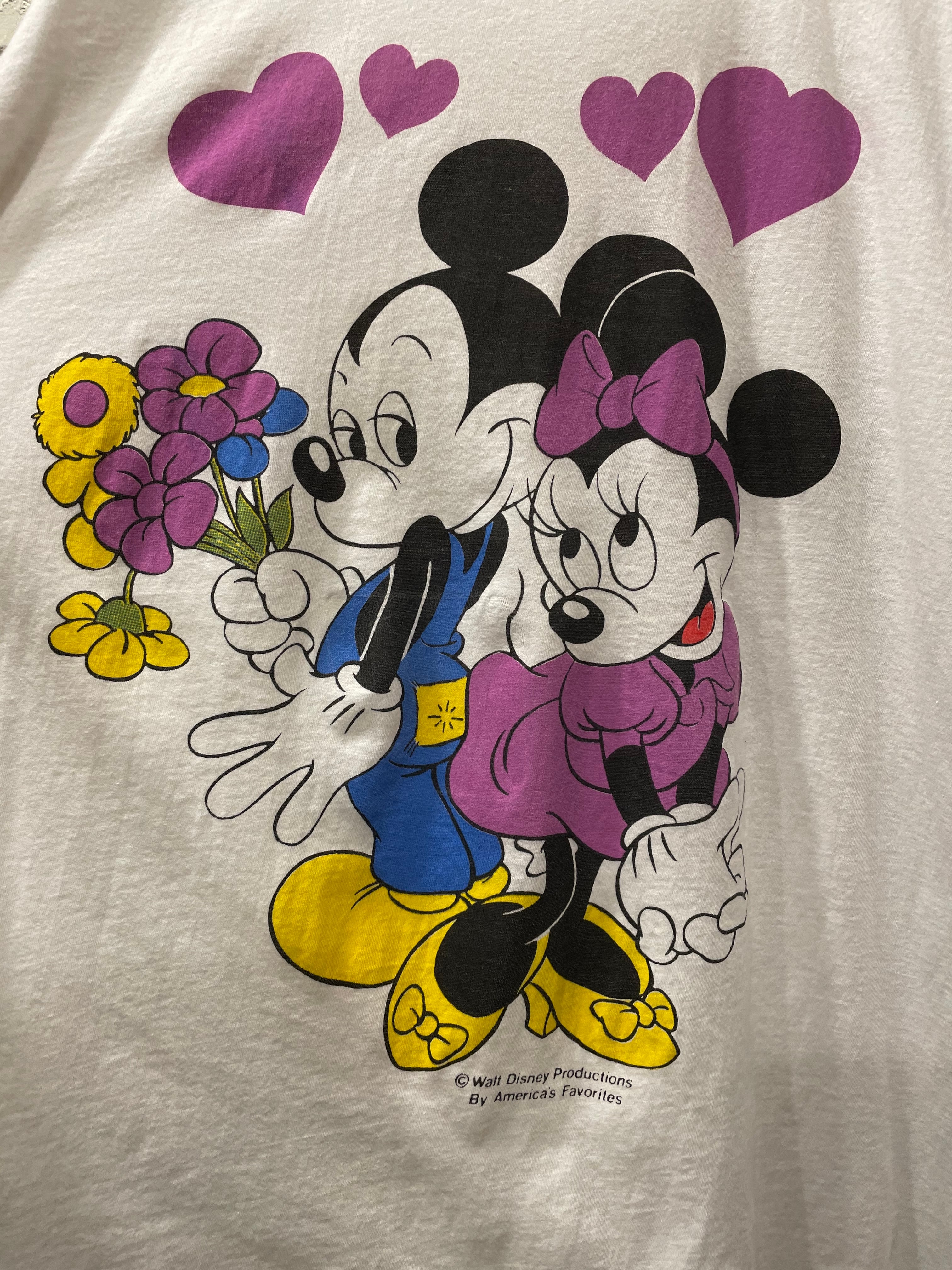 【値下げしました！】vintage Disneyシャツ M ミッキーミニー