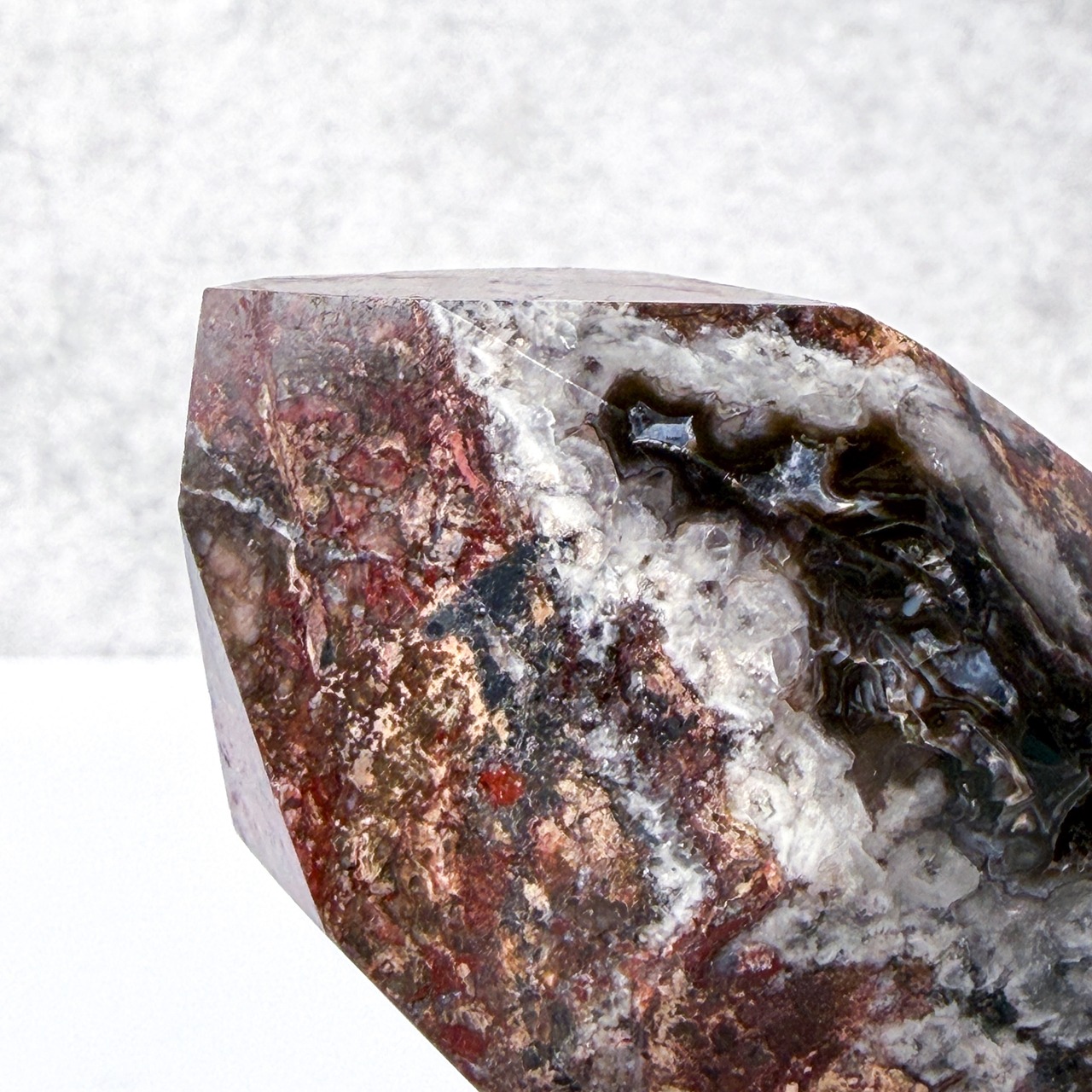 モザイクカルセドニークォーツ01 タワー ＊ Mosaic Chalcedony ＊ 天然石