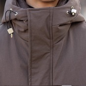 フード付き ヒップ丈 ダウンジャケット af0061