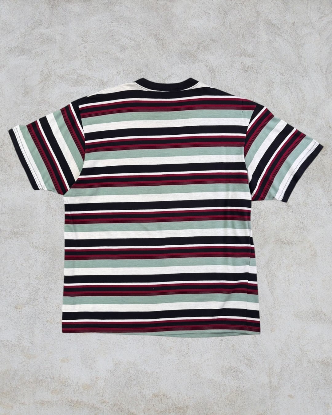 80's~90's old stussy Border Pocket Tee “総柄“ “黒タグ“ “ボーダー