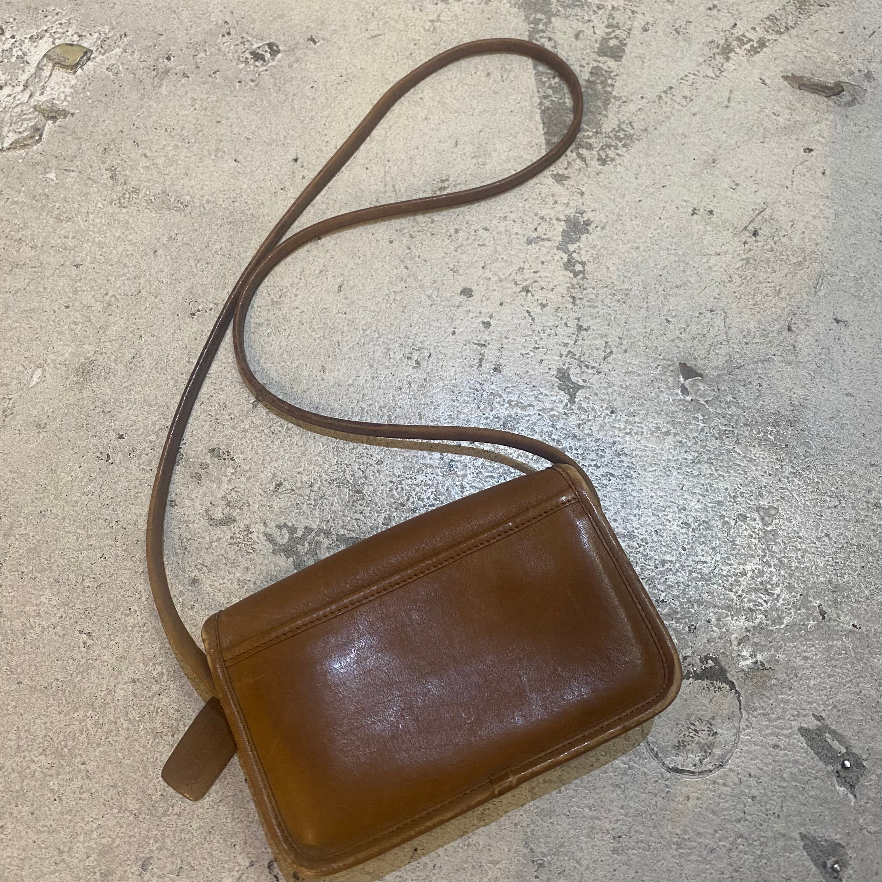 OLD COACH / オールドコーチ USA製 21888901 レザー ショルダーバッグ 