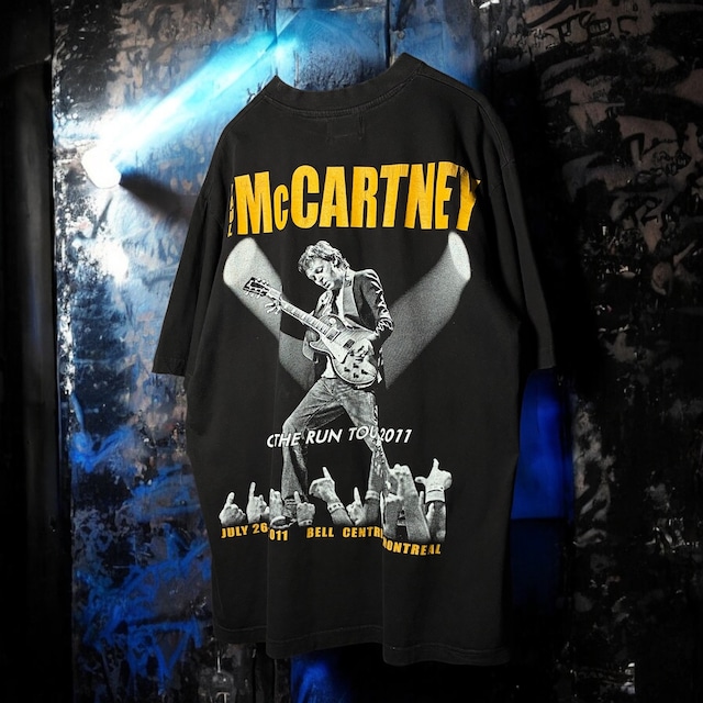 PAUL McCARTNEY ON THE RUN TOUR Tシャツ　ポールマッカートニー　バンドTシャツ　黒　L