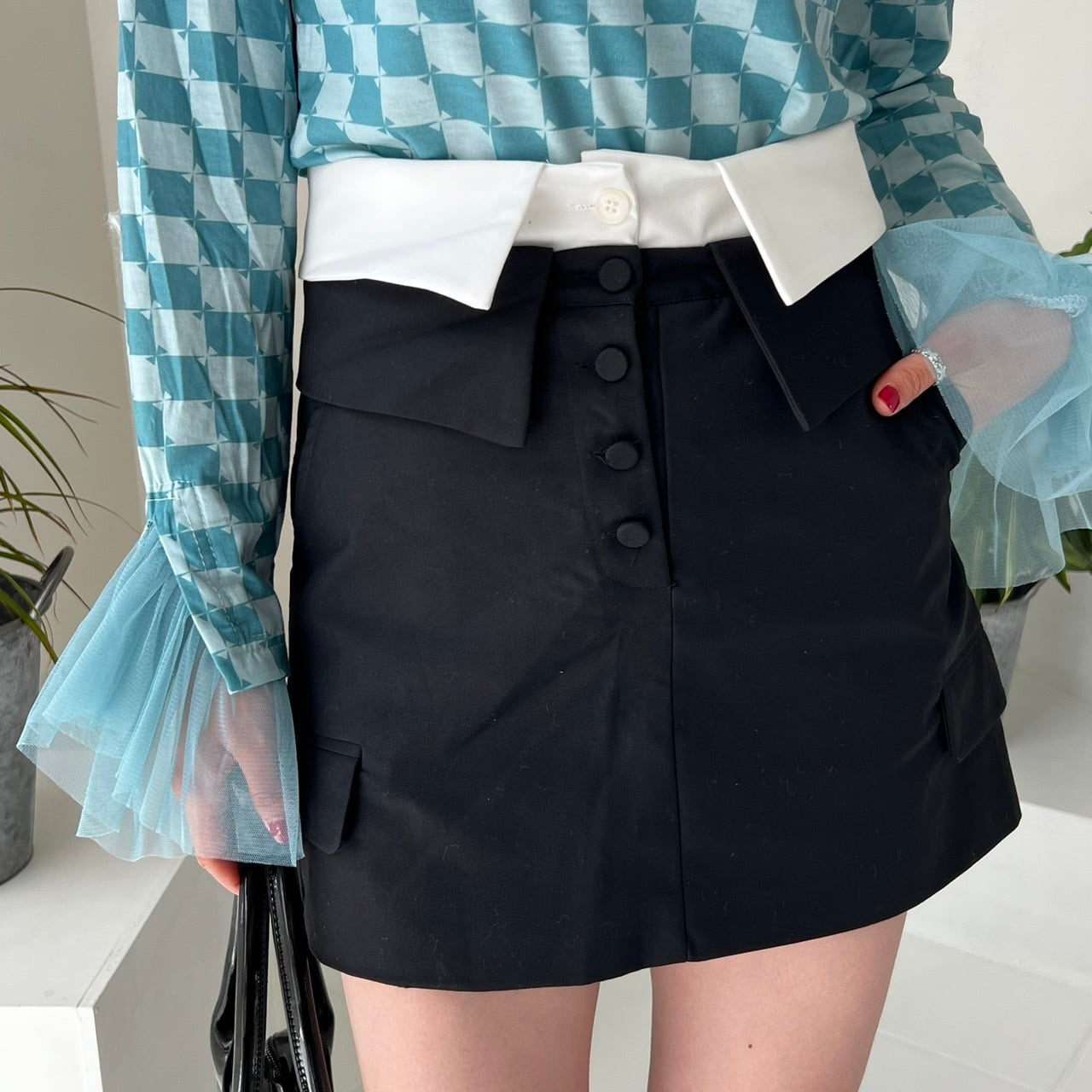 ダブルウエストバイカラーLN02034