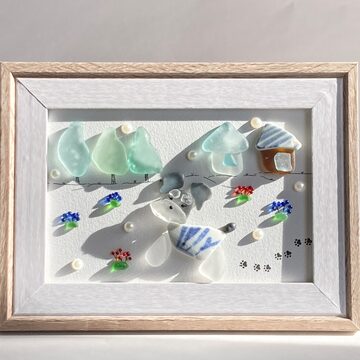 シーグラスアート フルーツ狩り でけ 