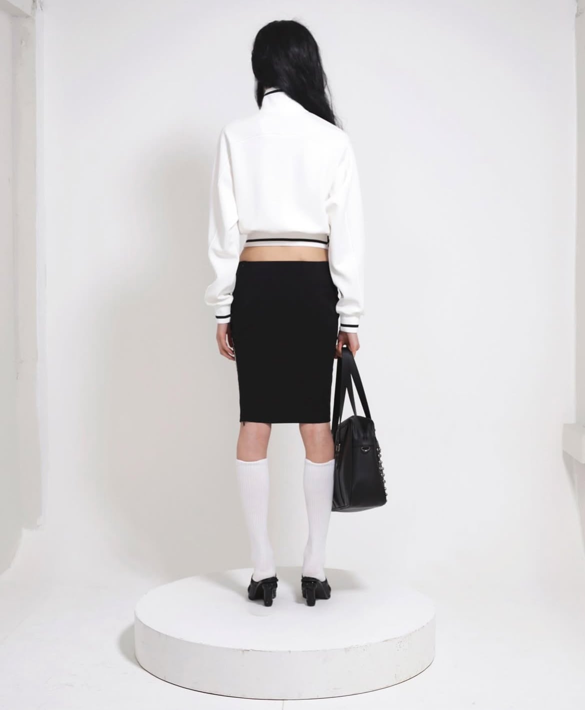 bonnae】Patch track jacket (White) | MINERAL