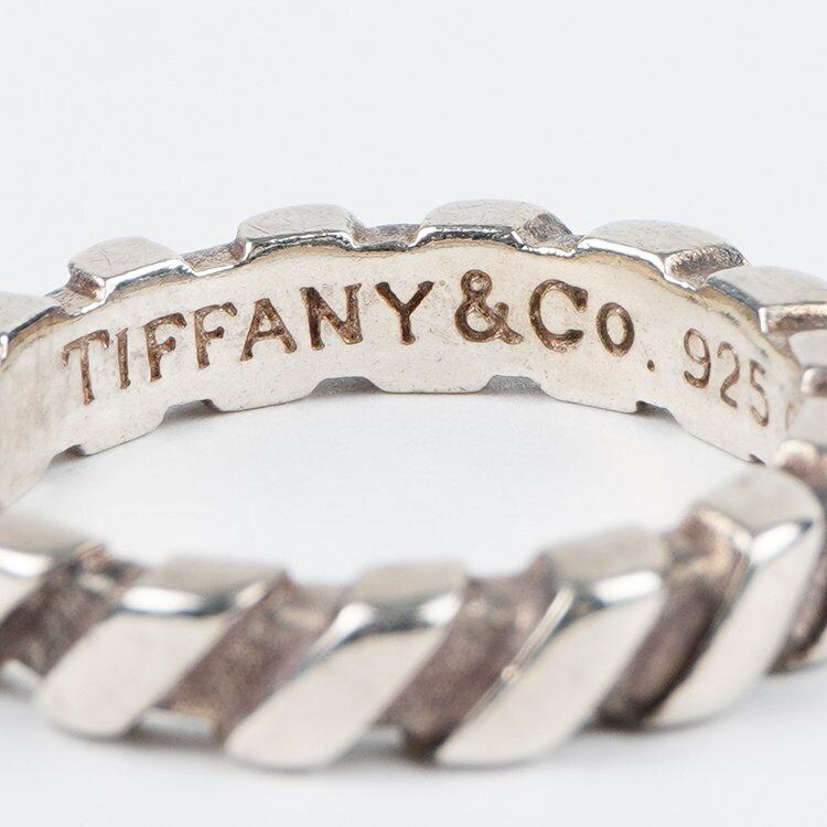 Tiffany ツイストモチーフ ブローチ 美品 - ブローチ/コサージュ