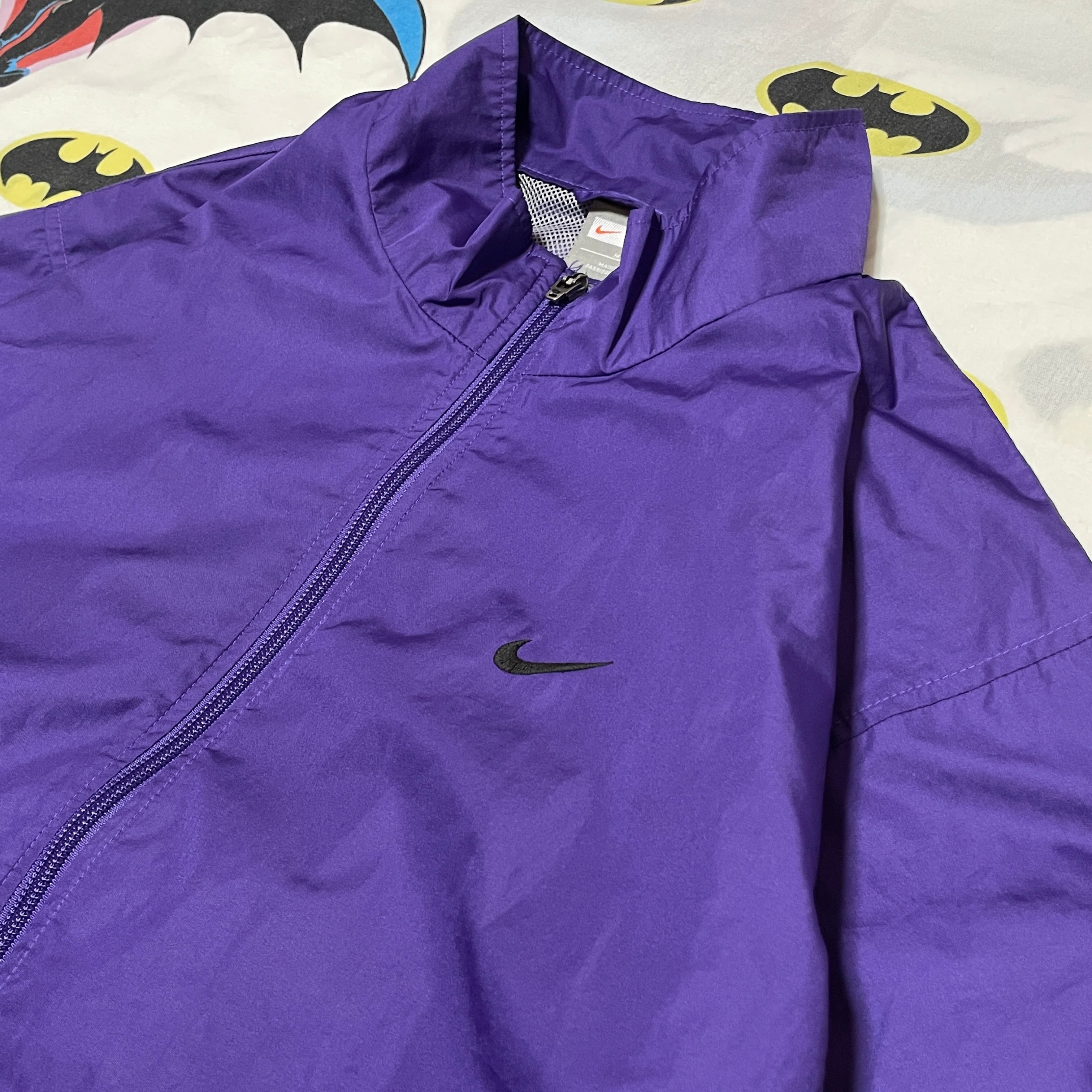 NIKE 00s ナイロンジャケット パープル Sサイズ 00s Nike ナイキ ナイロンジャケット 紫 パープル プルオーバー