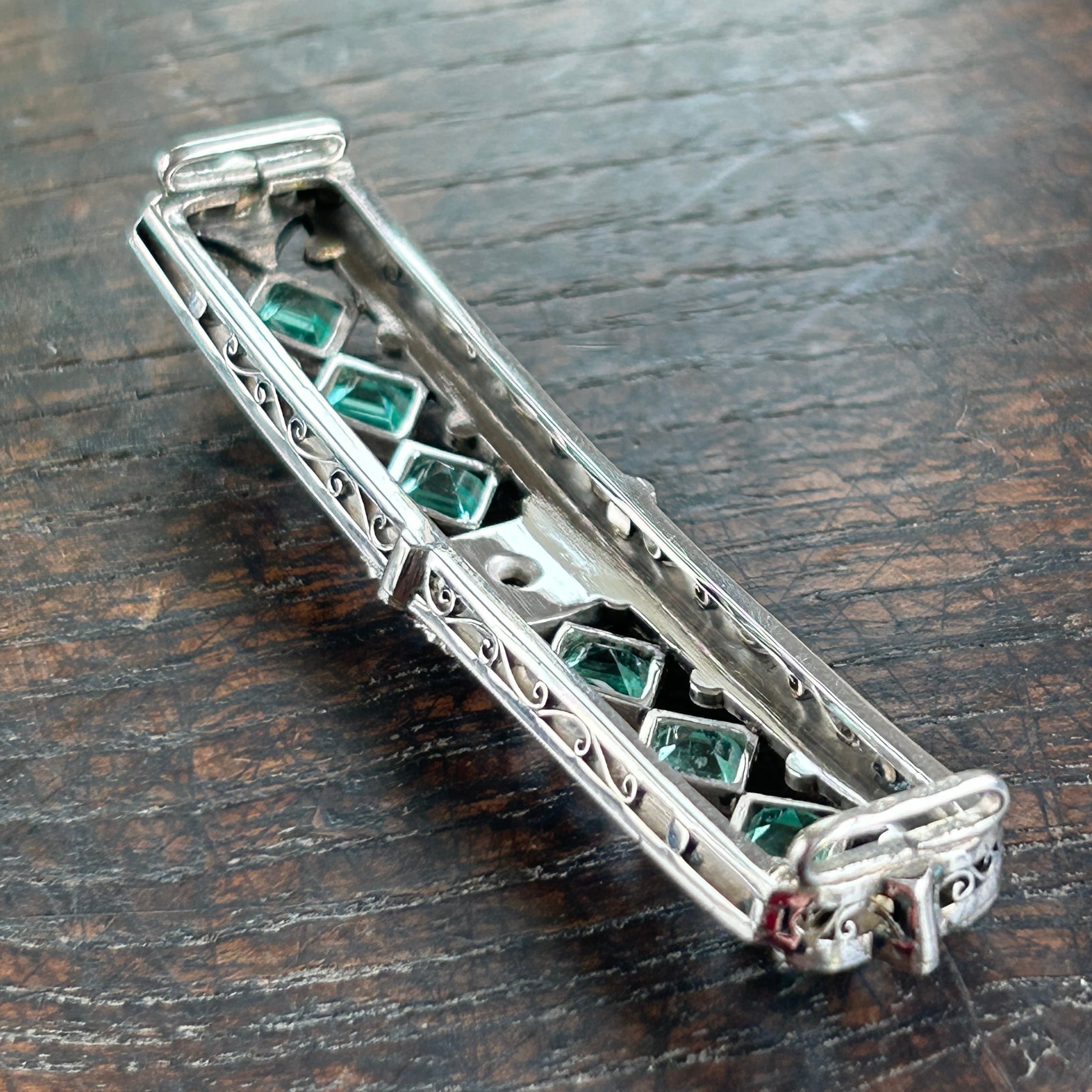 アンティーク SPNに天然エメラルド.ダイヤの帯留め | bonbidou22