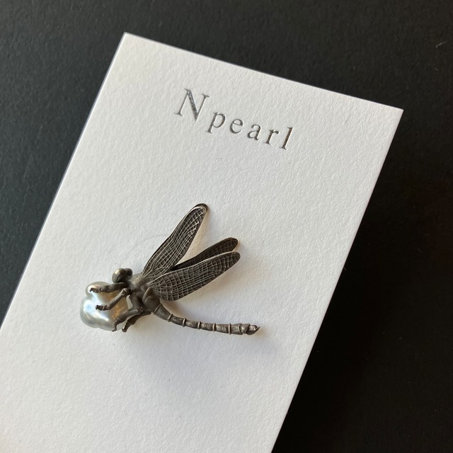 愛媛宇和島産  本真珠　パールピンブローチ　N pearl