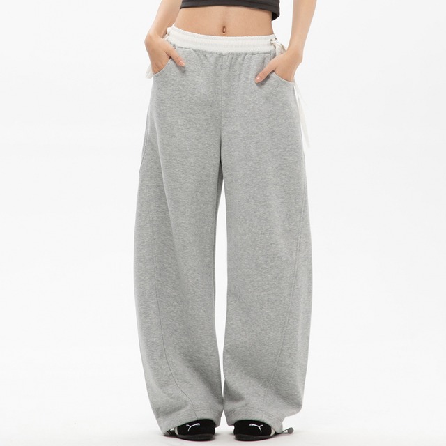 ribbon waist sweatpants　ウエストリボンスウェットパンツ　J0817