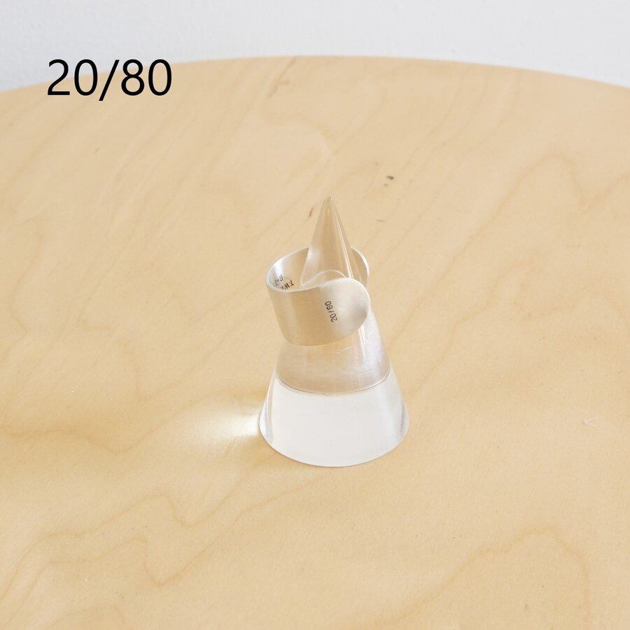 20/80/トゥエンティエイティ・Sterling Silver ID Ring 13mm Width | a