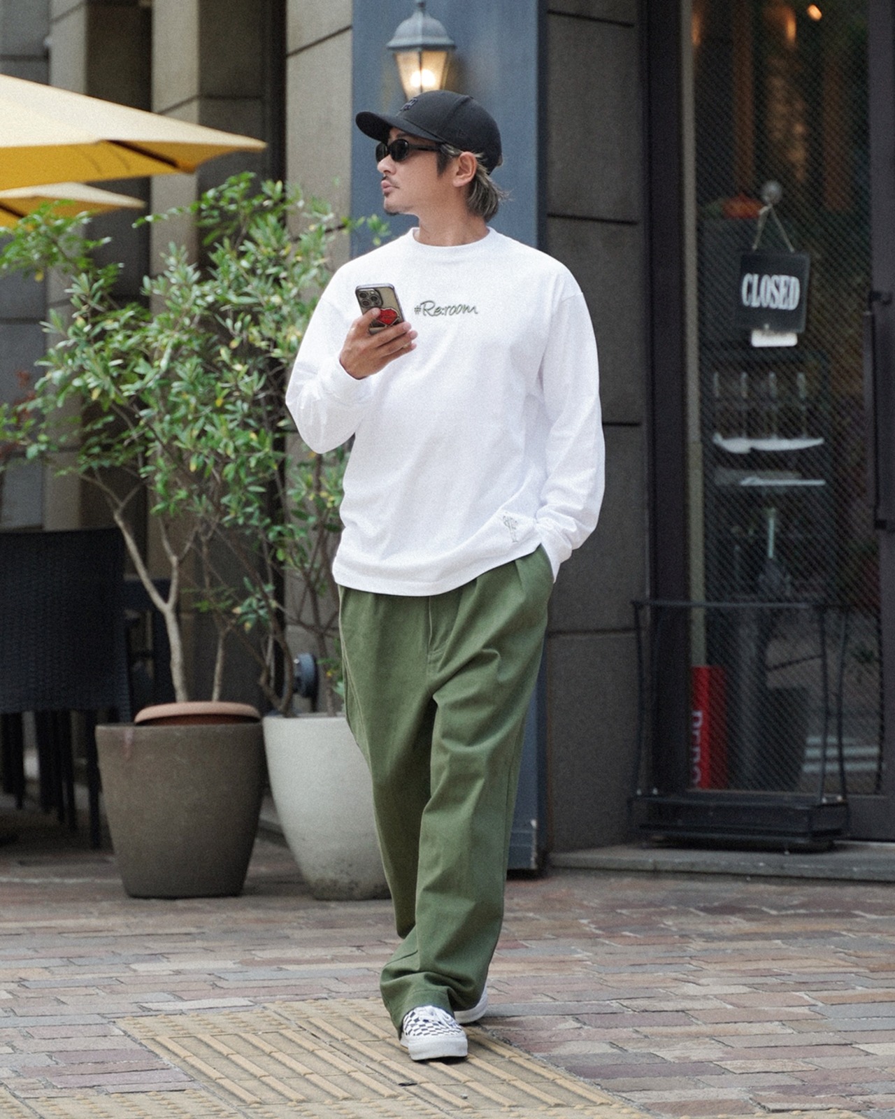 【#Re:room】3D LOGO LONG SLEEVE［REC860］