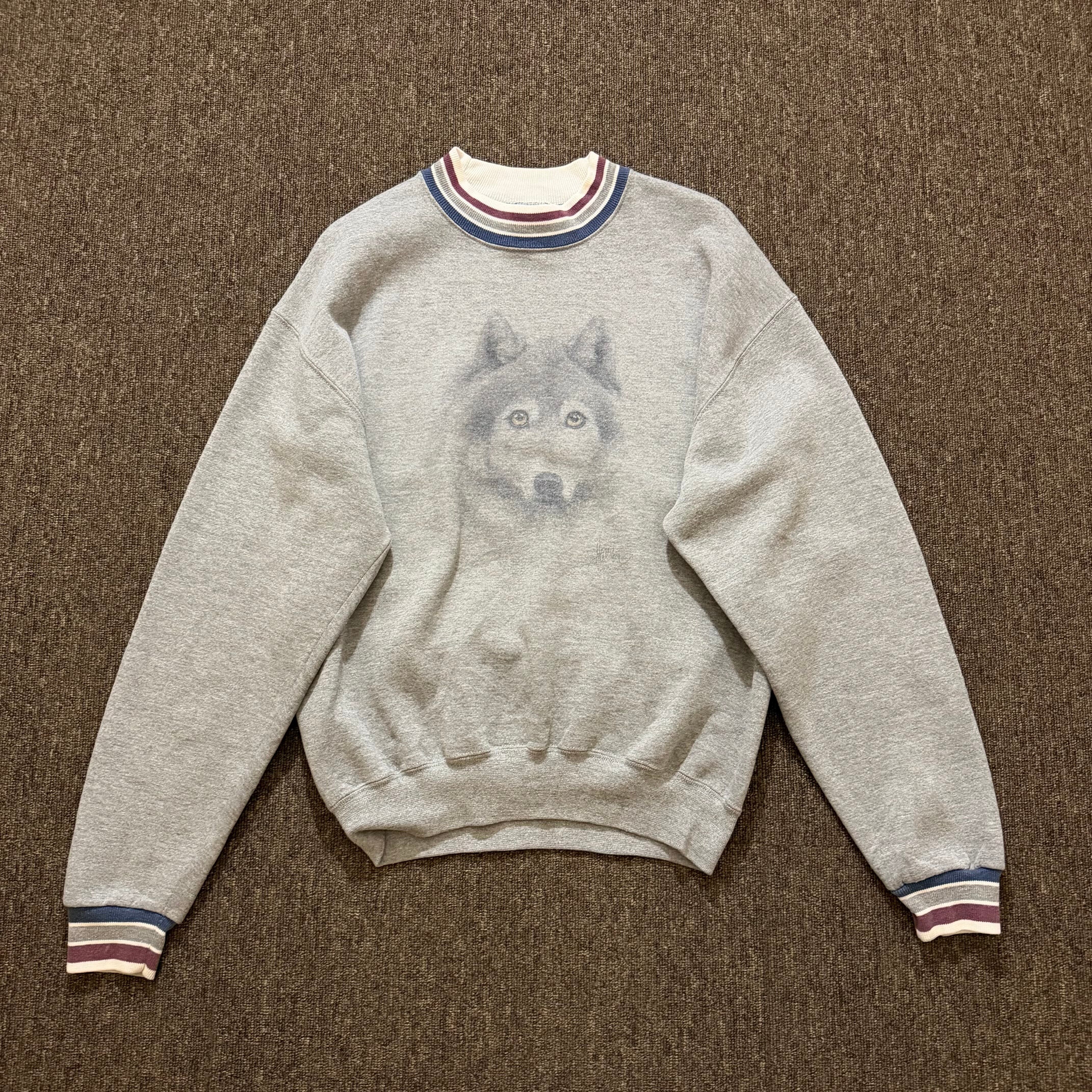70s Champion USMA 単色タグ リバースウィーブ 前V スウェット M