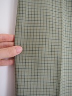 1970’s Vintage Check Slacks Pants Aluminum Zip／W27