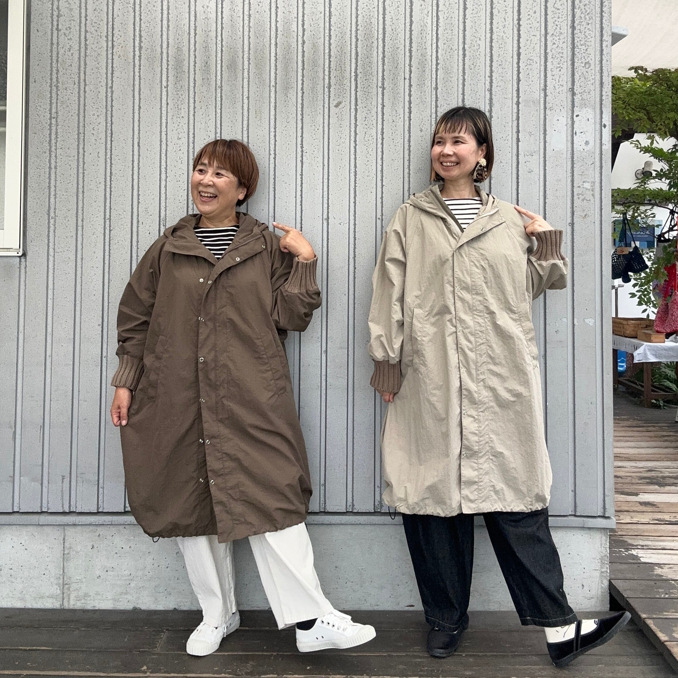 ざっくりリブ袖ついちゃったマウンテンパーカー（コットンリブ）/Mao