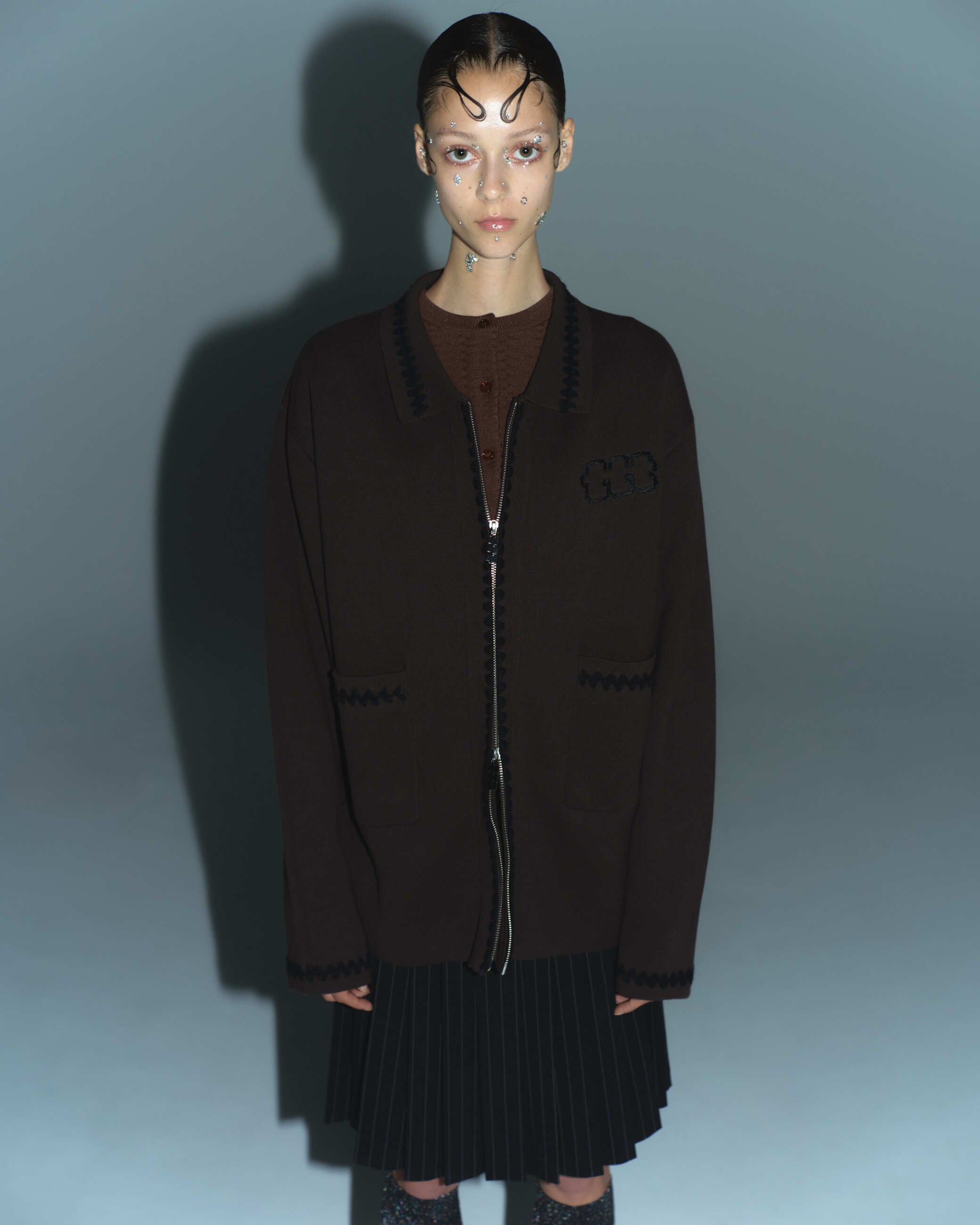 Knit polo cardigan(BROWN) | TTTMSW Knit polo cardigan(BROWN) | TTTMSW