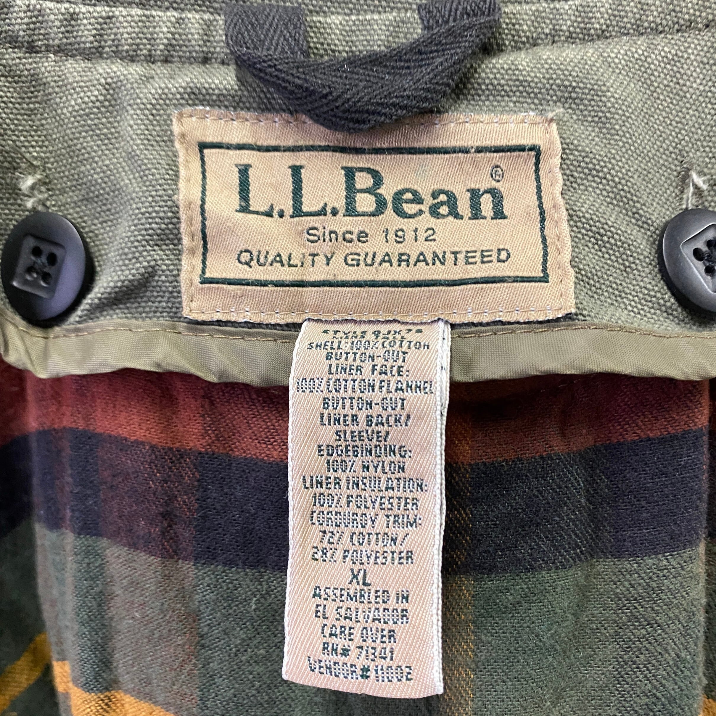 00年代 L.L.Bean エルエルビーン ダック地 コーデュロイ切り替え