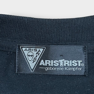 【ARISTRIST】希少 サイン入り パチンコ 江戸の始末屋 プロレス Tシャツ 蝶野 棚橋 天山 中西  ロゴ バックプリント アドバタイジング HEIWA アリストトリスト 新日本プロレス 半袖 us古着