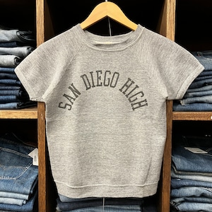 1970'S FRUIT OF THE LOOM "SAN DIEGO HIGH" S/S SWEAT SHIRT