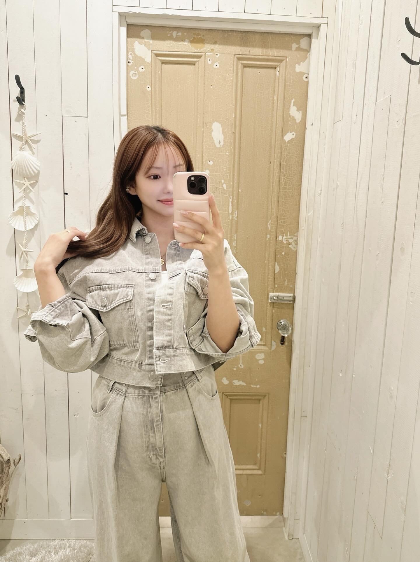 人気【LIFE is】カラーデニムジャケット ¥7,200+tax