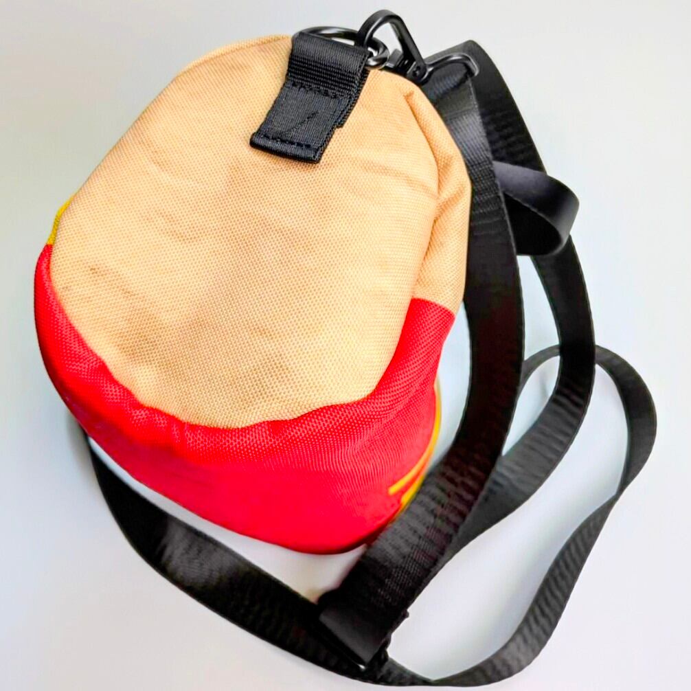 ☆【 McDonald ( マクドナルド ) ロゴ】丸型ミニショルダーバッグ＊紙袋風 / Food Bag〚アメリカン雑貨 アメトイ〛