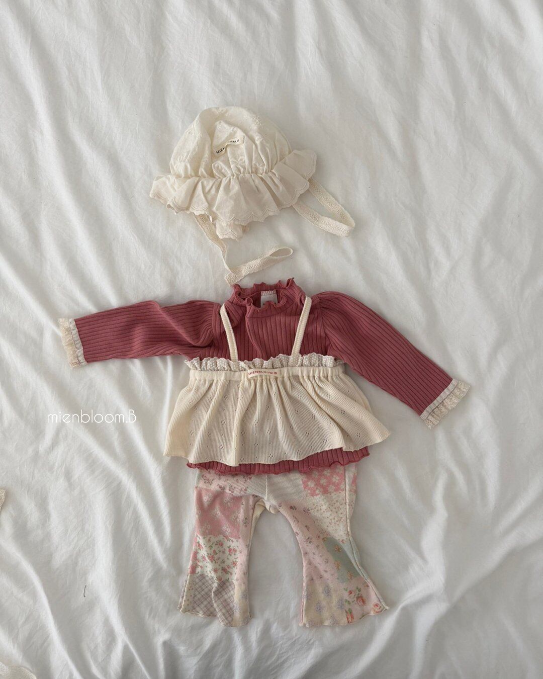 送料無料【予約】/ baby パッチブーツカットレギンス / mienbloom