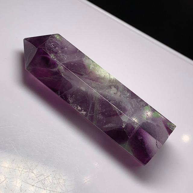 15.パープルグラデーション♪エンジェルフェザーフローライトポイント