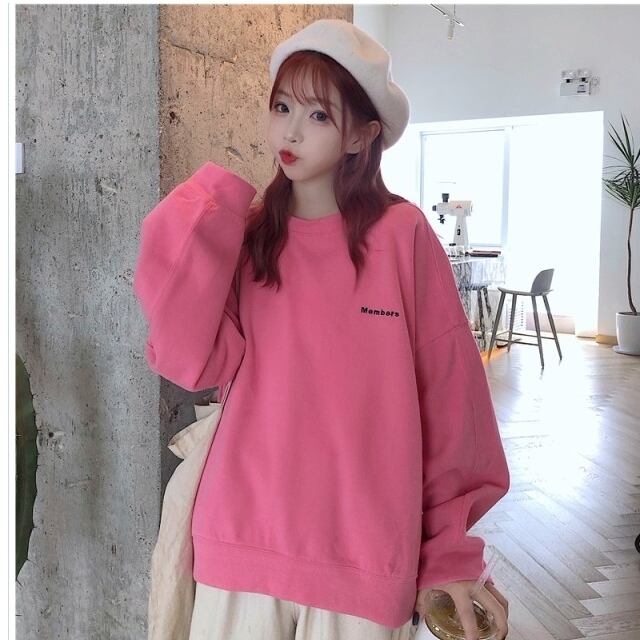 韓国 トレーナー レディース トレーナー トップス レディース 大きい