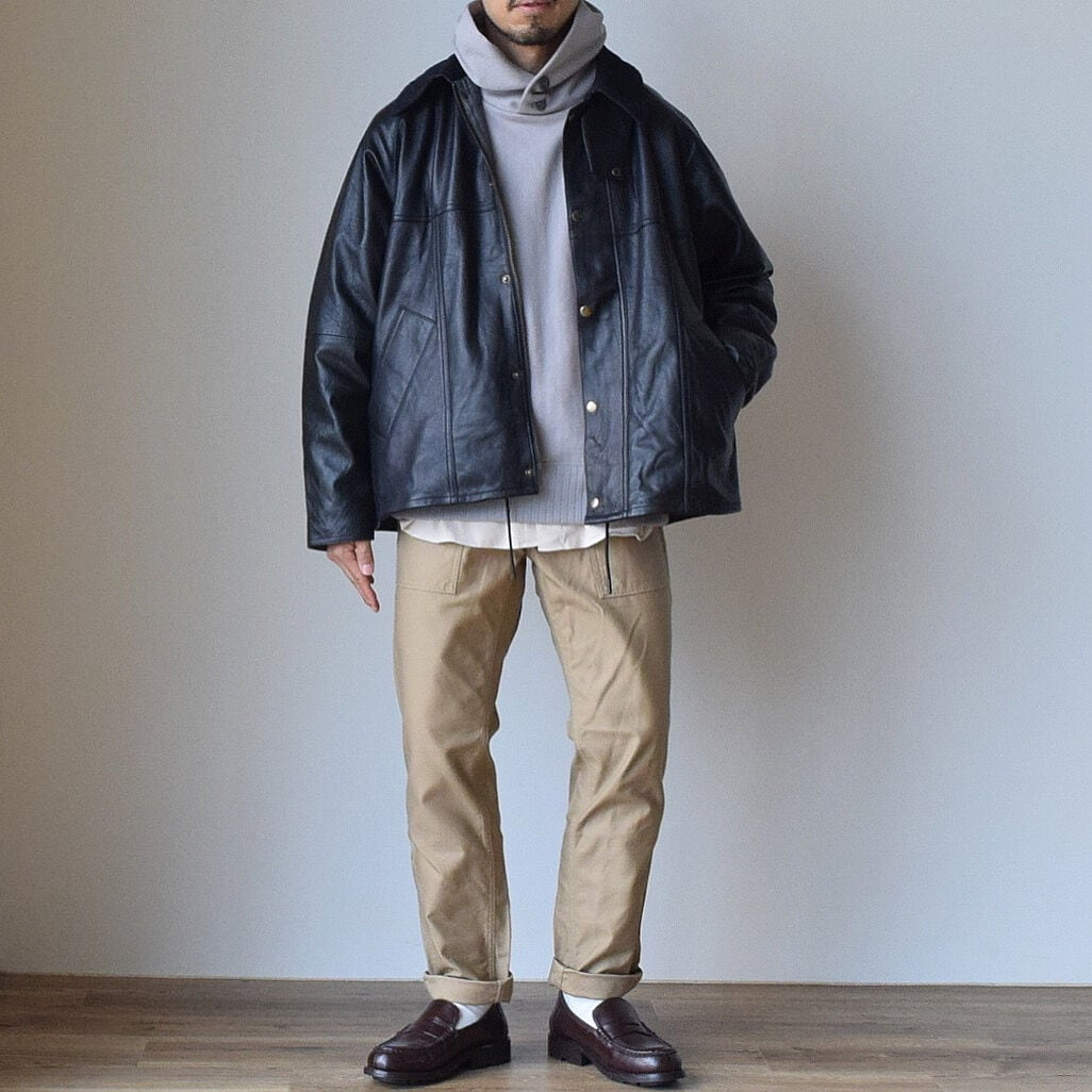 YOUSED】 REMAKE LEATHER DRIVERS JACKET 