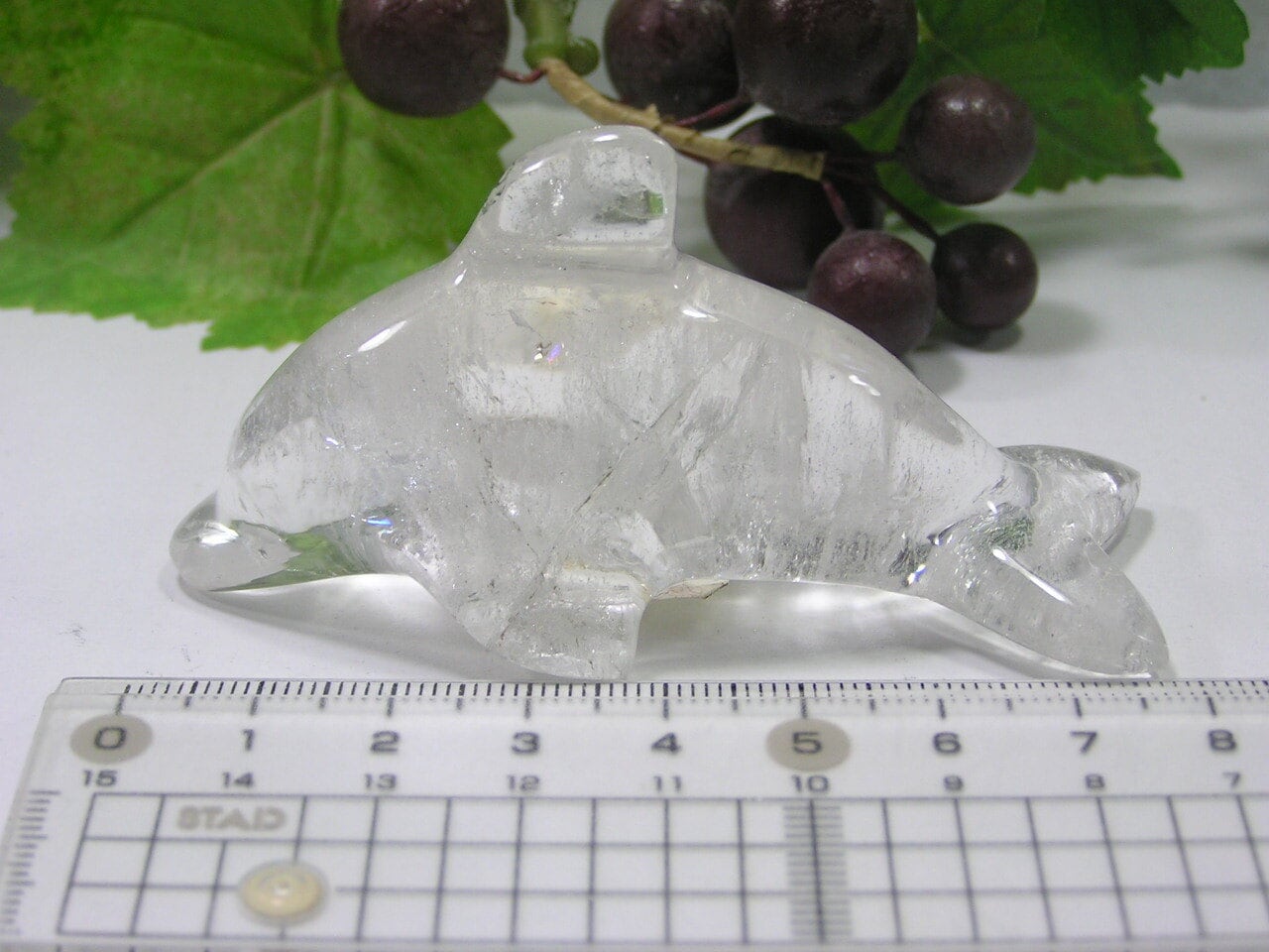 風水 アイテム クリスタル（水晶）のイルカ パワーストーン 財運 金運